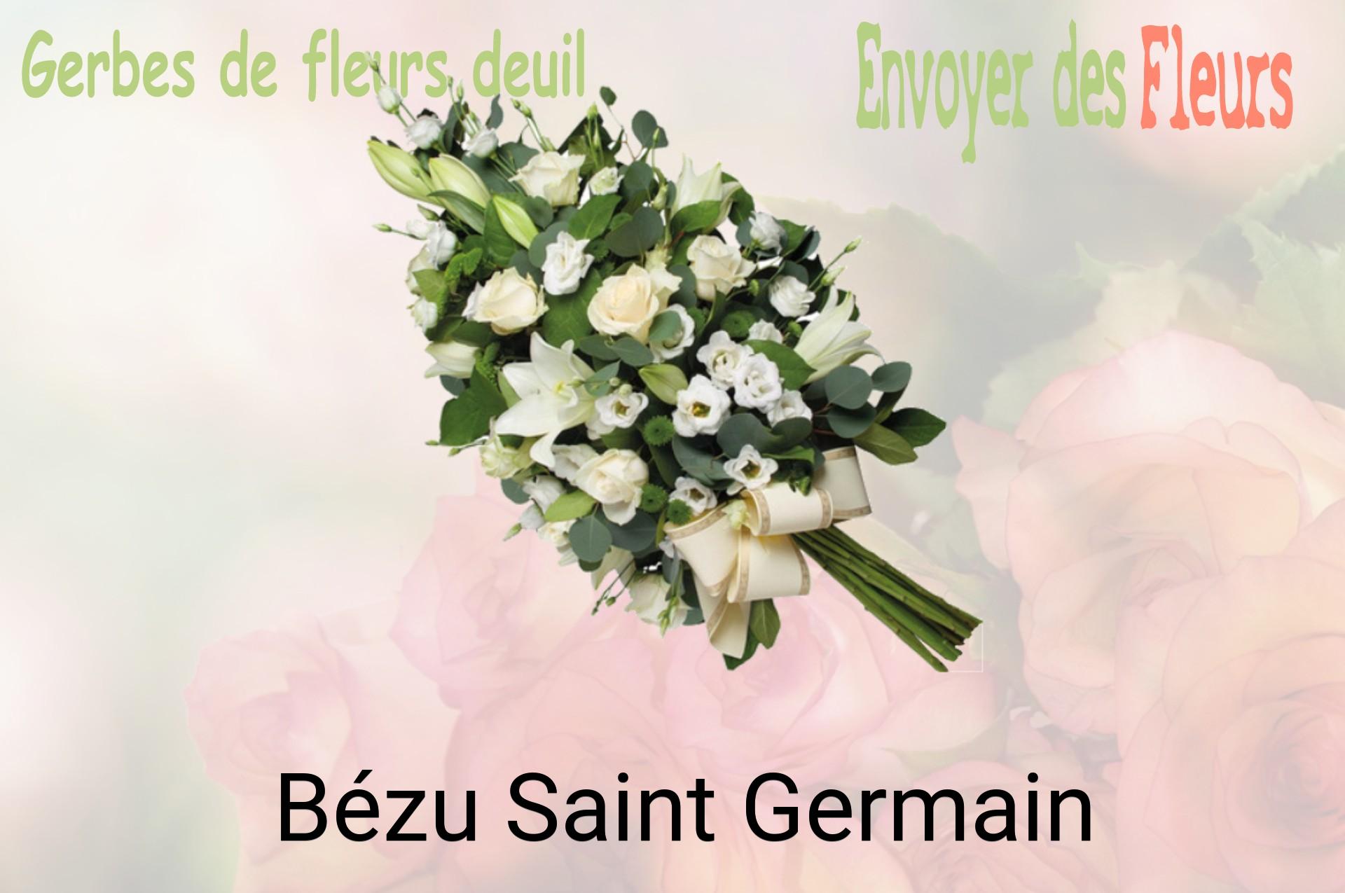 Gerbe de fleurs de deuil livrée à Bézu-Saint-Germain